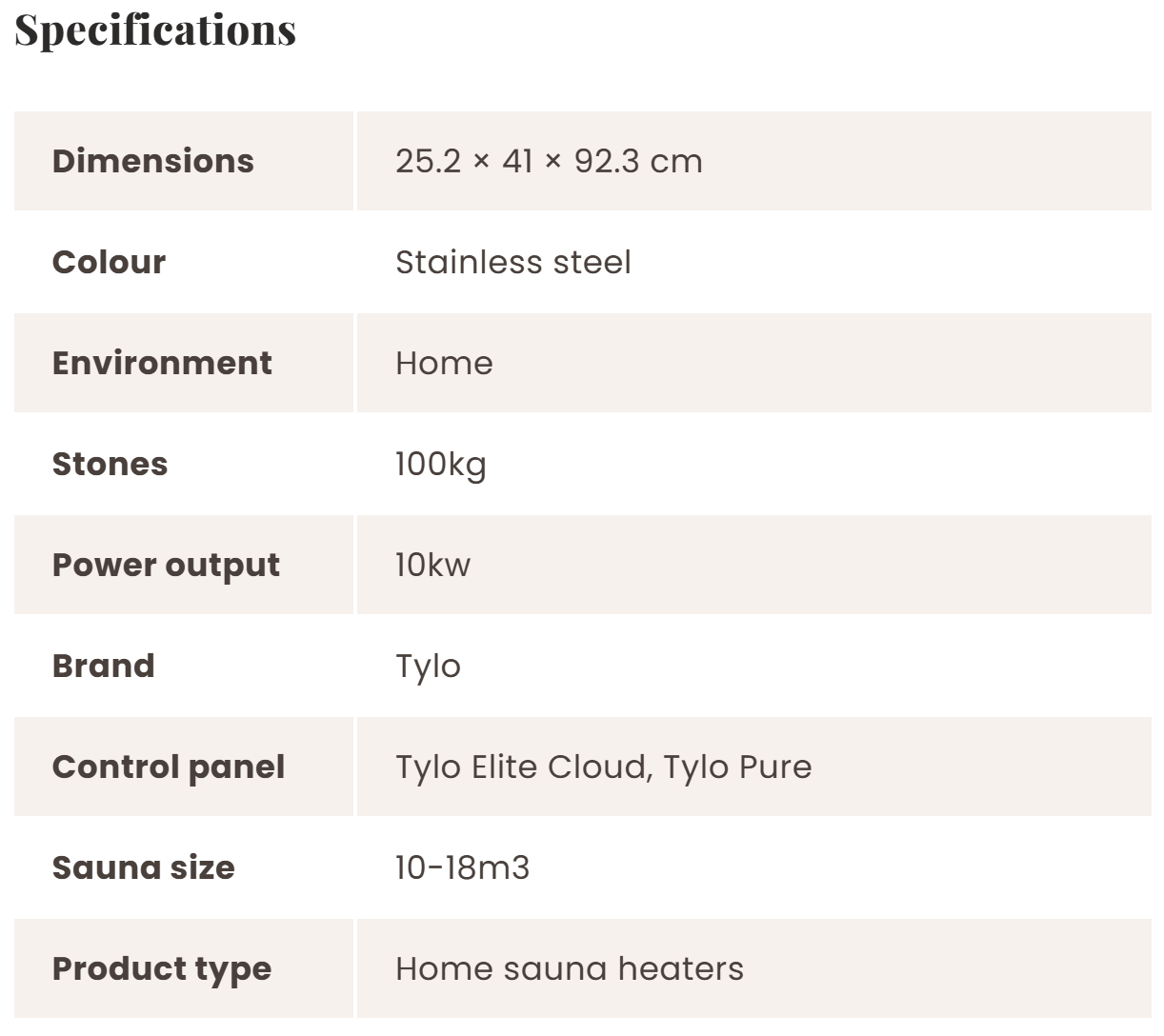 Air Traditional Soft Sauna Heater Stainless Steel