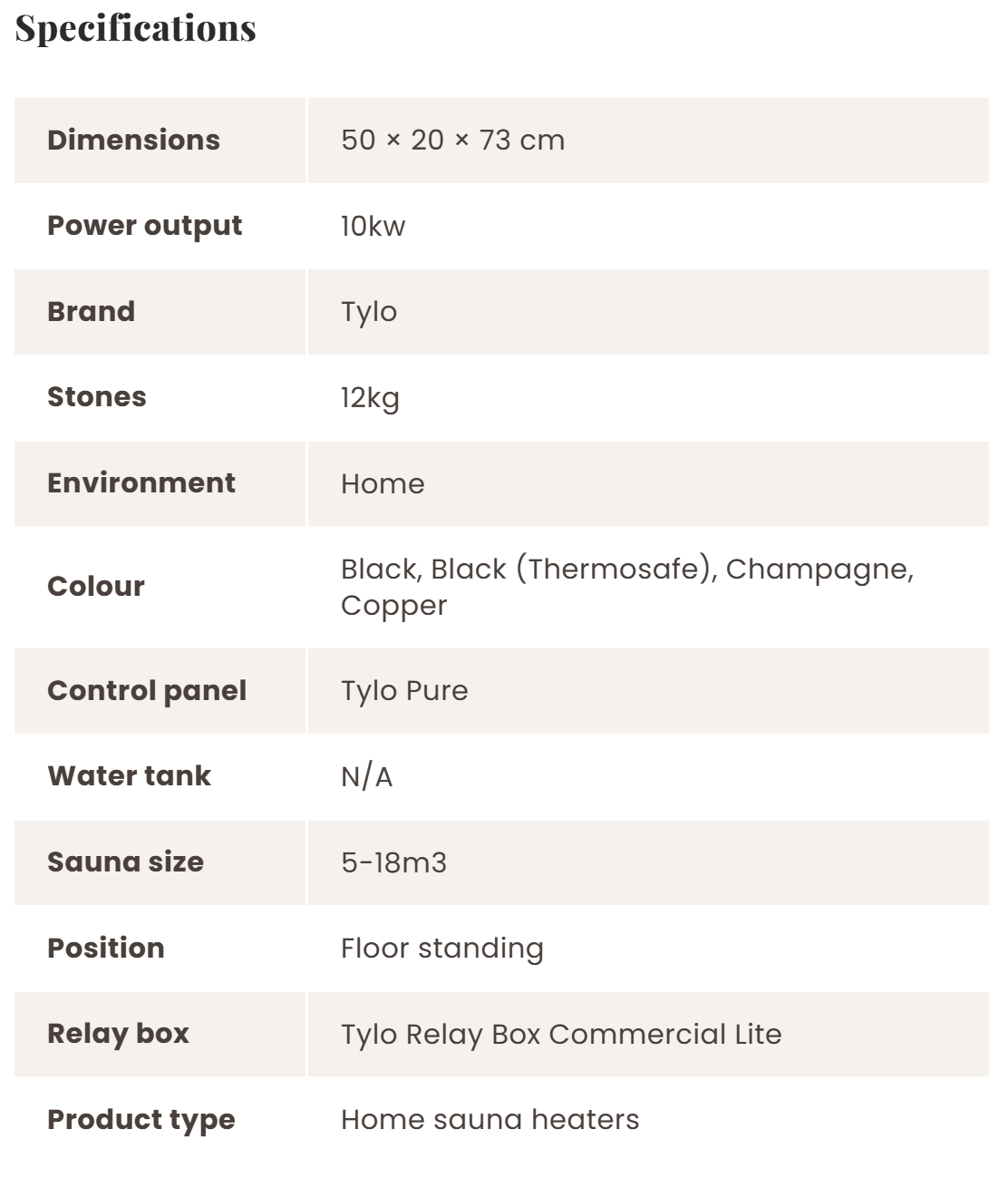 Expression *Award Winning* Electric Sauna Heater